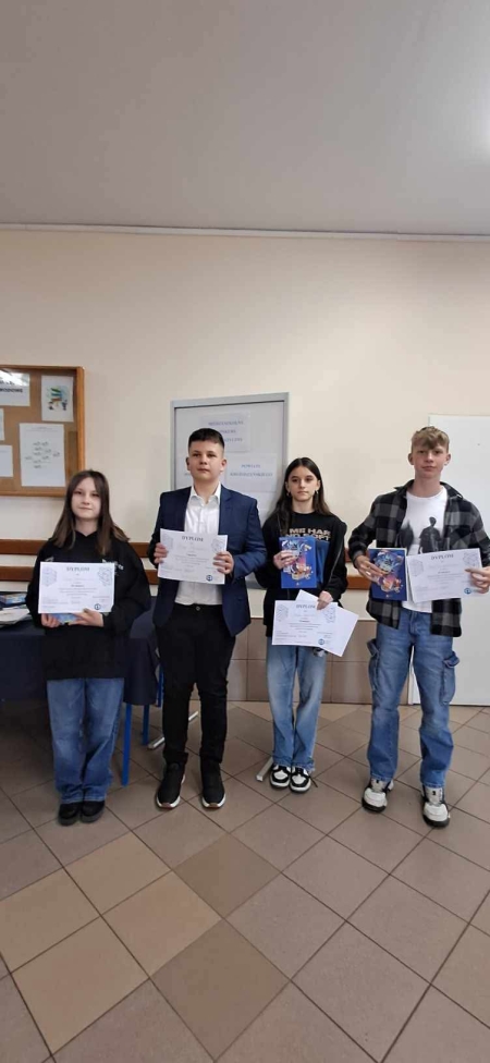 Hugo zwycięzcom Międzyszkolnego Konkursu Matematycznego 