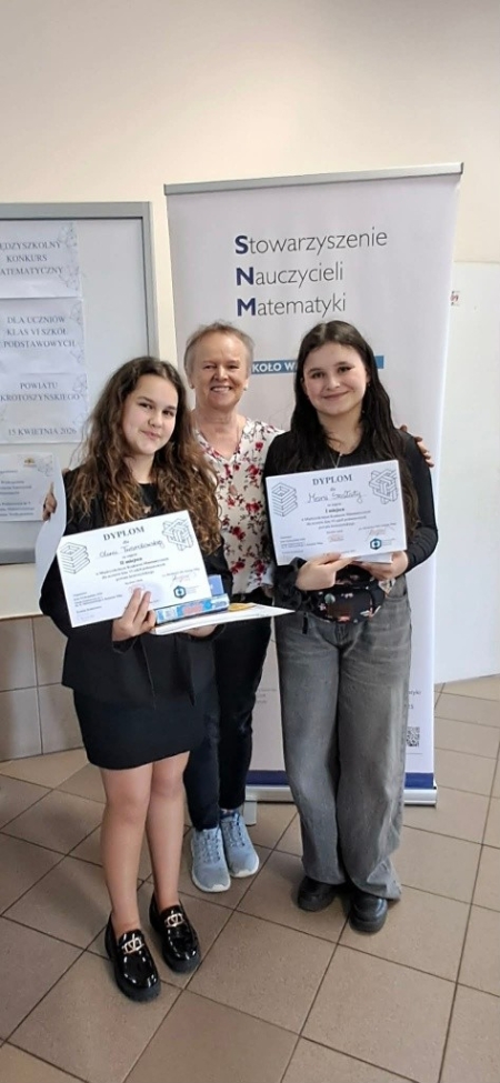 Powiatowym Międzyszkolnym Konkursie Matematycznym w Koźminie Wielkopolskim 